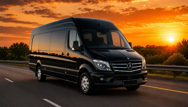 Black 14 Passenger Sprinter Executive Van to rent