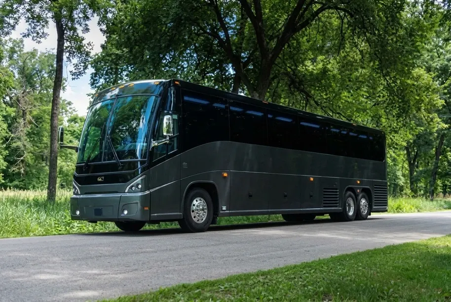 Gray 55 Passenger Motorcoach to rent