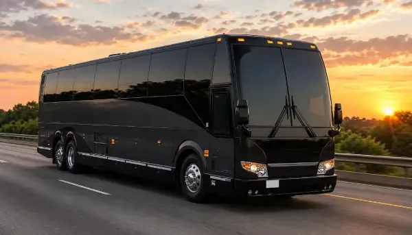 Black 55 Passenger Motor Coach to rent