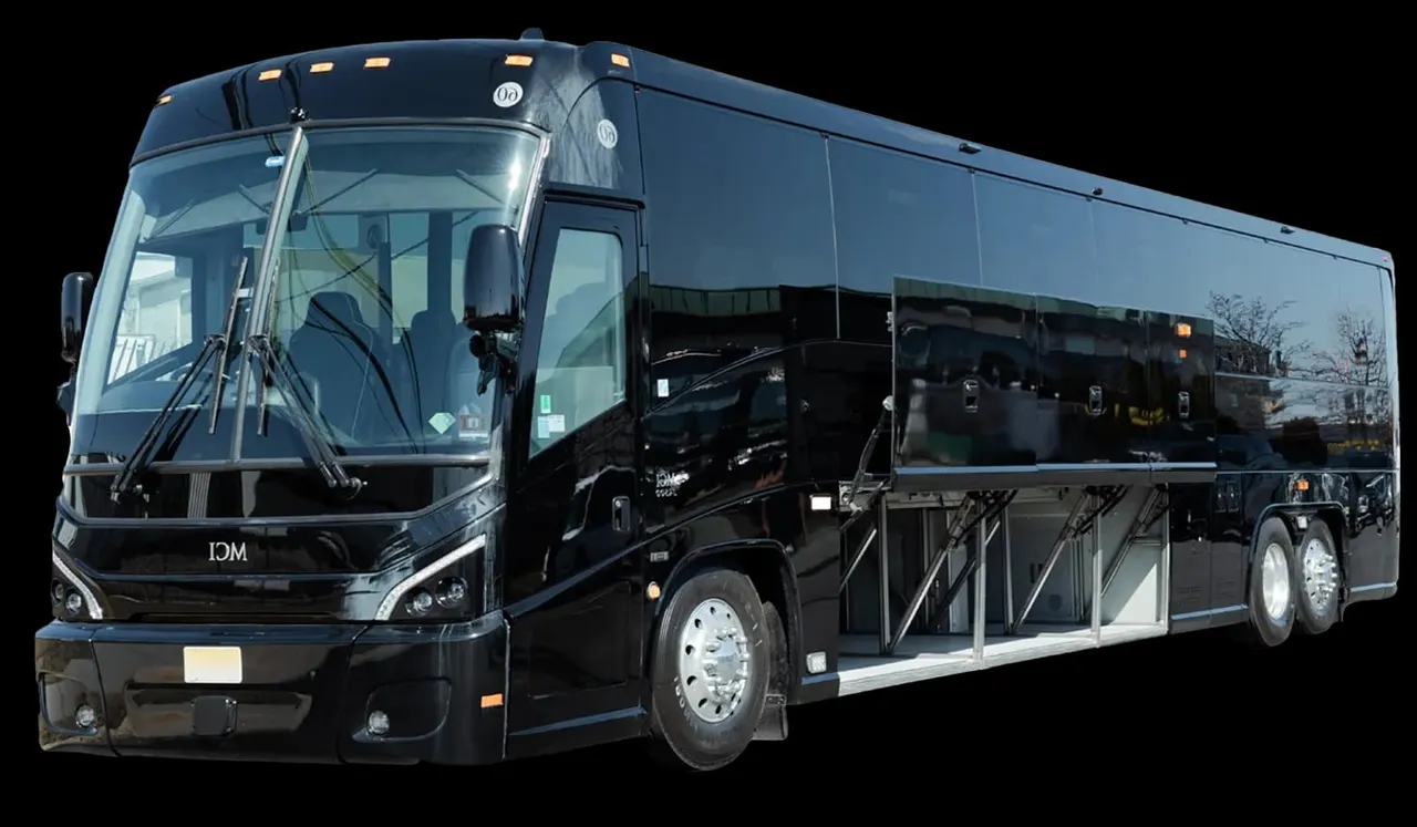 56 Passenger Motor Coach with Bathroom to rent
