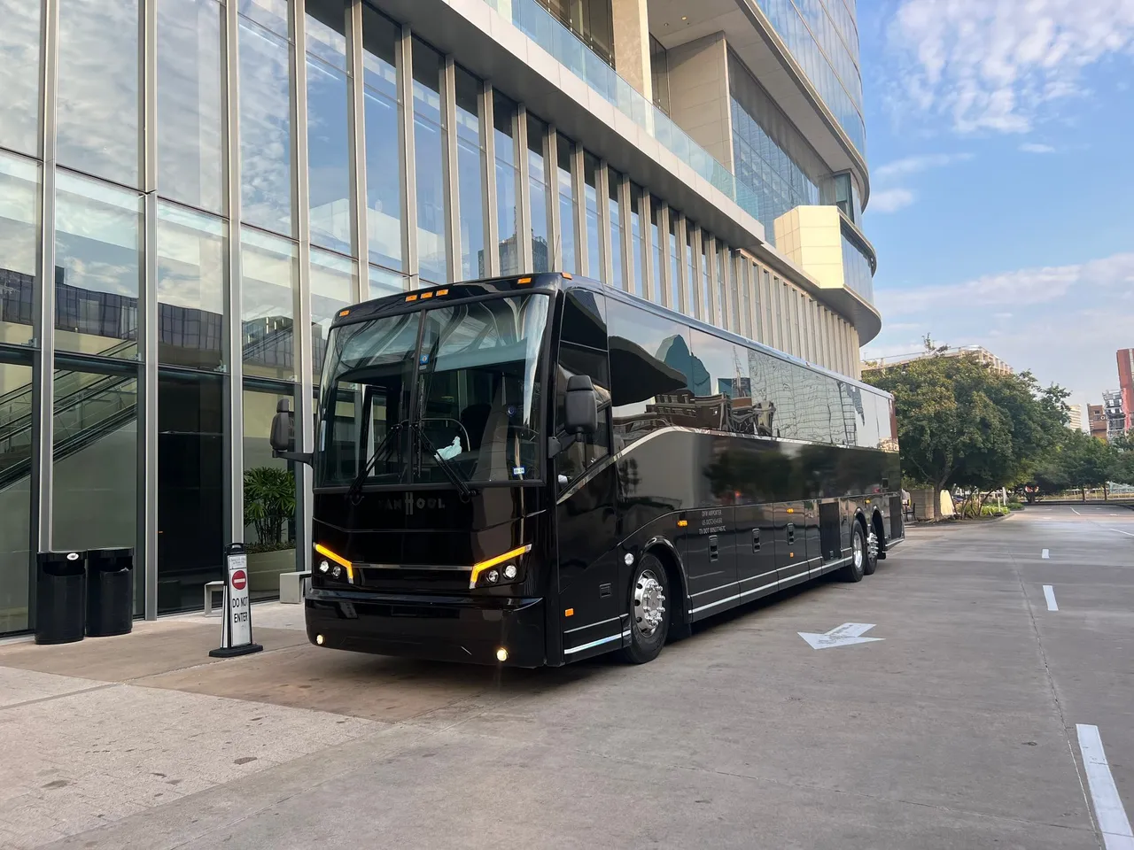 Black 56 Passenger Motorcoach to rent