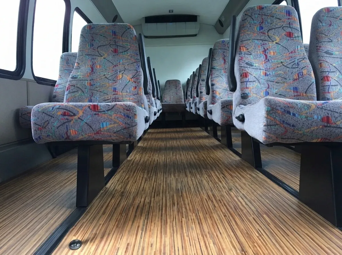 White Chevrolet C45 Shuttle Bus to rent