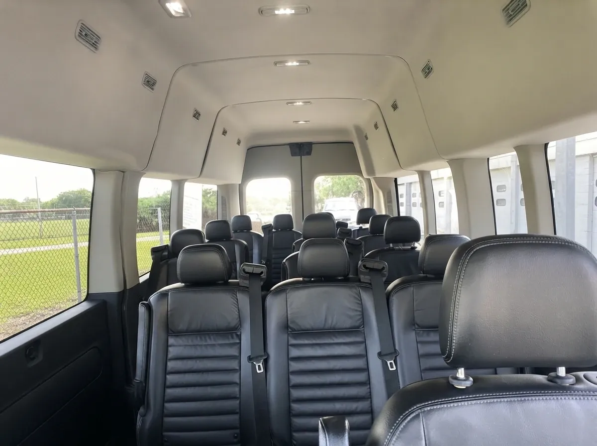 Black Ford Executive Shuttle, angle 3