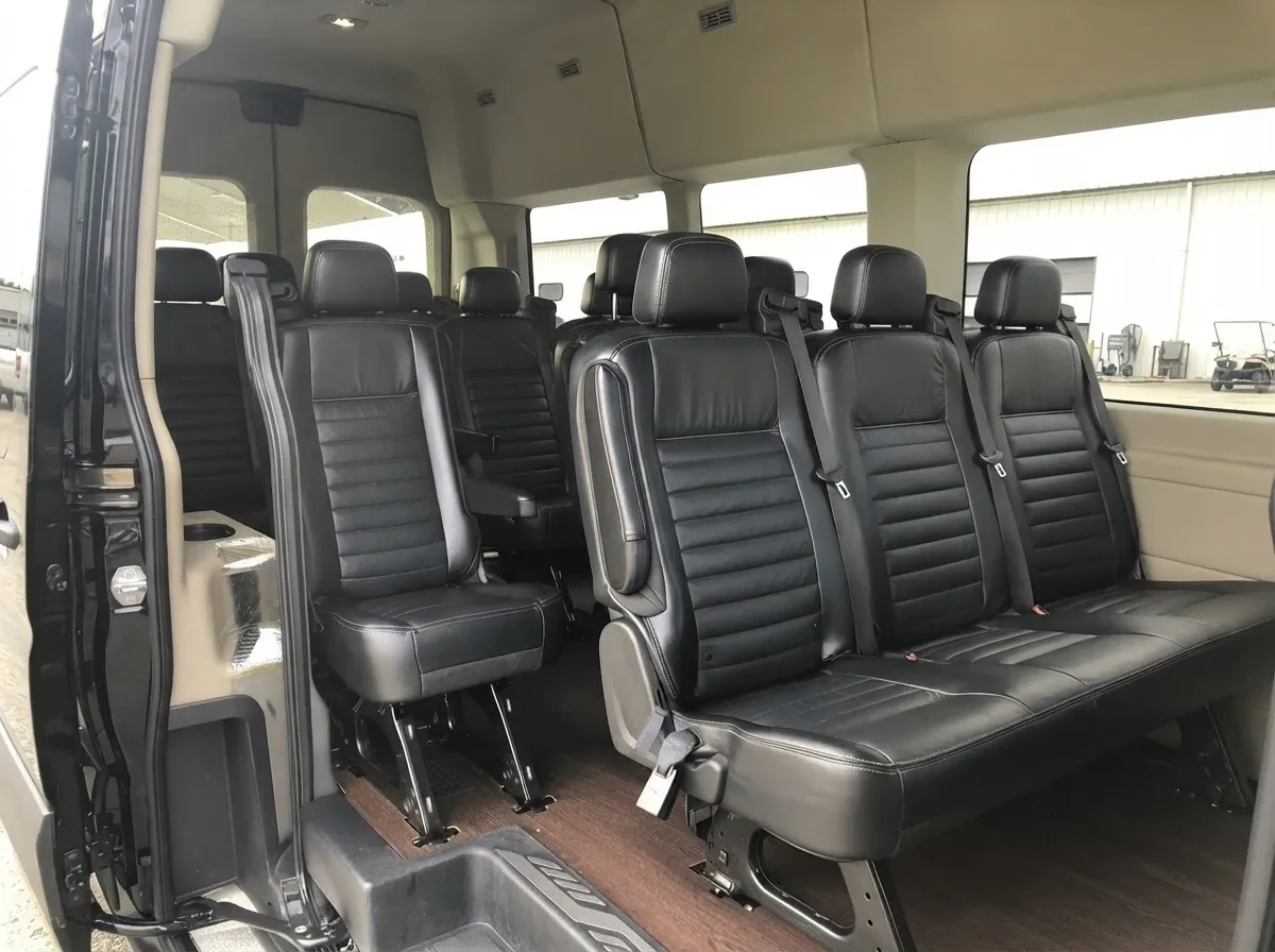 Black Ford Executive Shuttle, angle 2