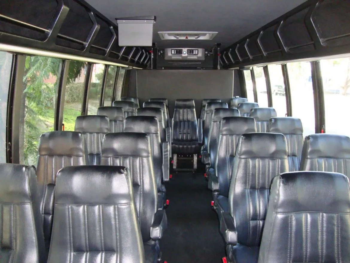 44 Passenger Ford F650 Executive VIP Shuttle Bus cabin view