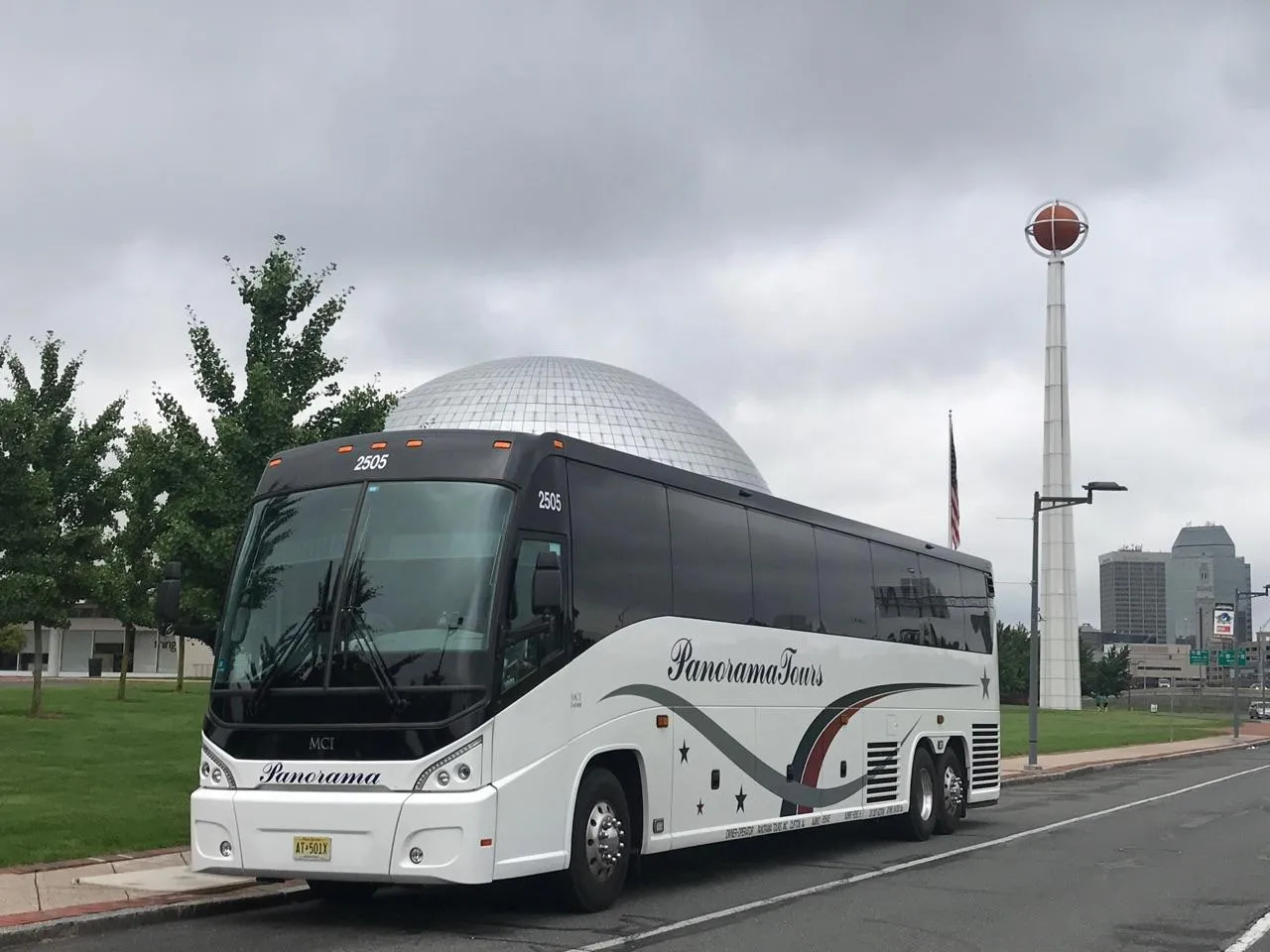 White Luxury 56 Passenger Coach to rent