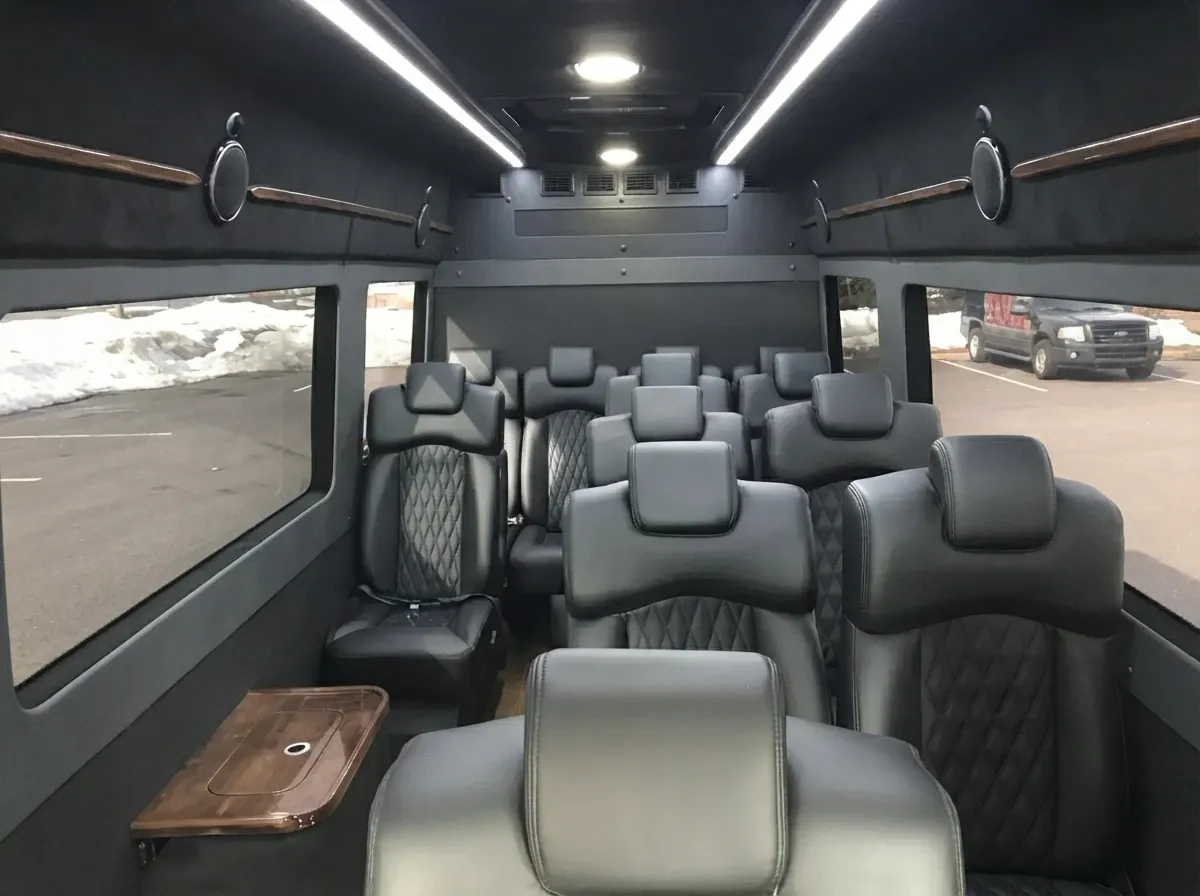 Black Mercedes-Benz Executive Sprinter to rent
