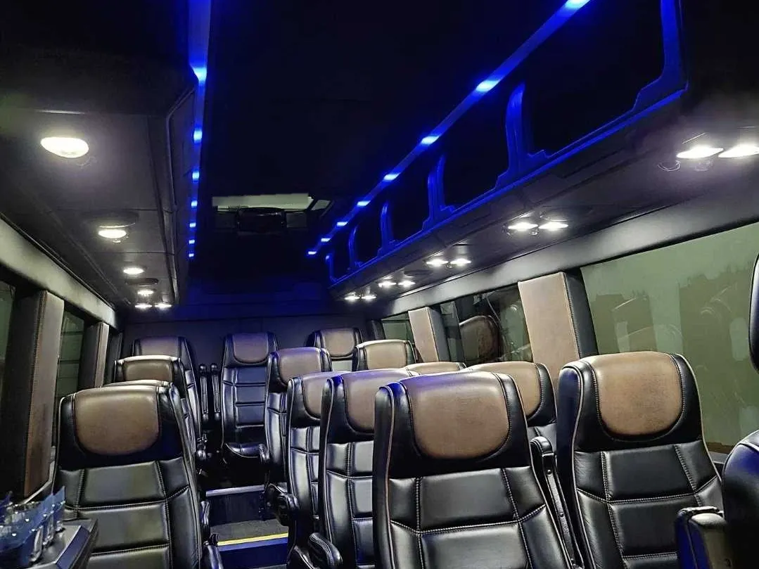 Black Mercedes-Benz Executive Sprinter, angle 2