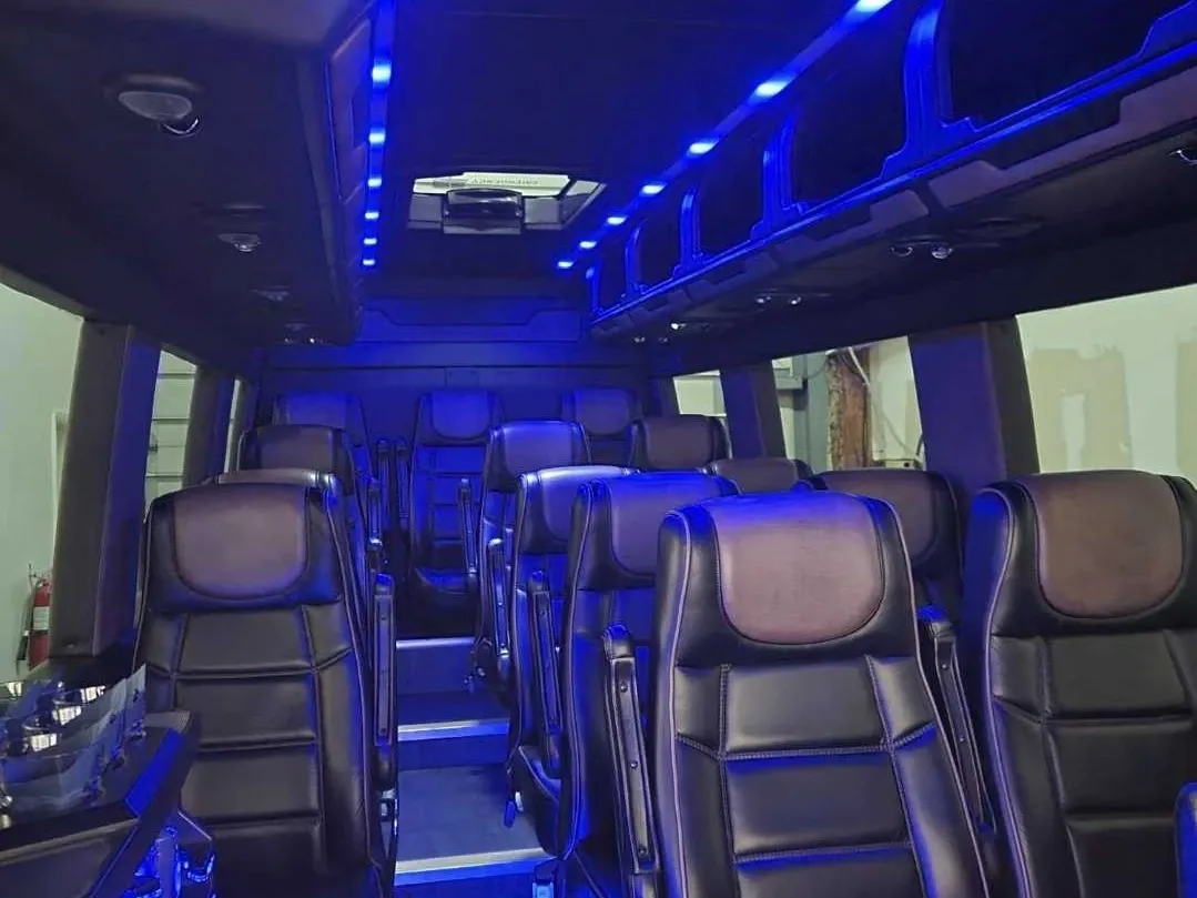 Black Mercedes-Benz Executive Sprinter, angle 3
