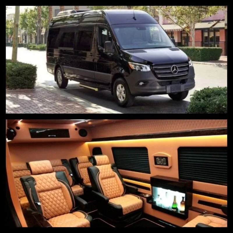 Mercedes-Benz Jet Limousine Sprinter Mercedes-Benz Jet Limousine Sprinter to rent