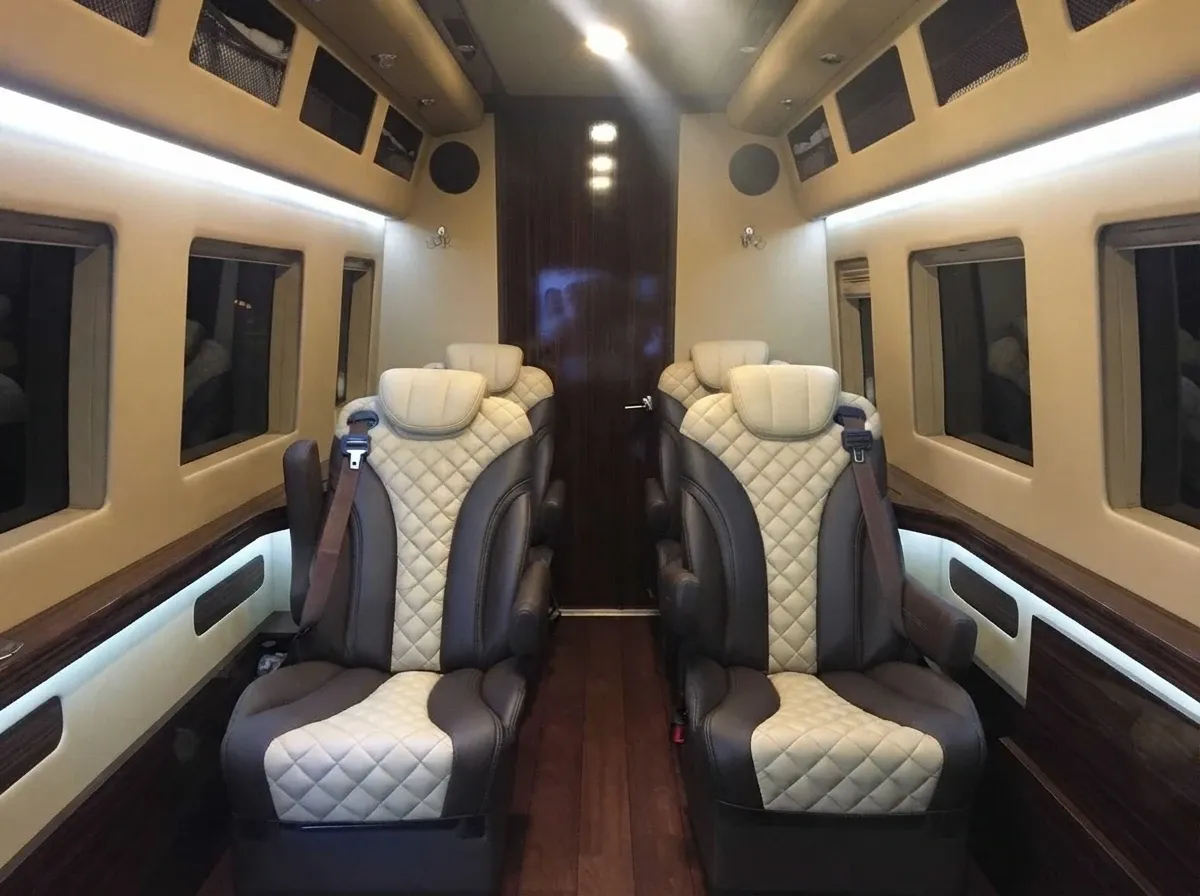 Black Mercedes-Benz Jet Sprinter to rent