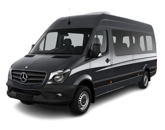 Black Mercedes-Benz Sprinter Black Mercedes-Benz Sprinter to rent
