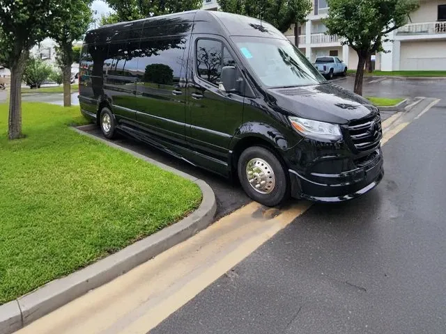 Black Mercedes-Benz Sprinter Executive Shuttle to rent