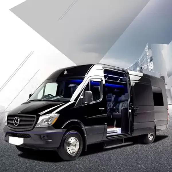 Black Mercedes-Benz Sprinter Executive Shuttle to rent