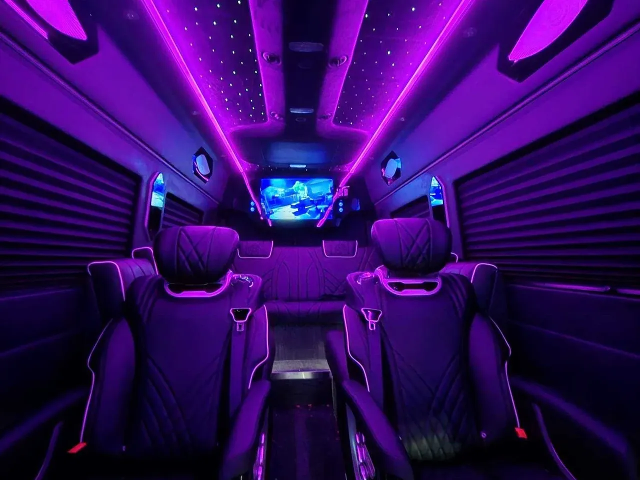 Black Mercedes-Benz Sprinter Van Jet, angle 4
