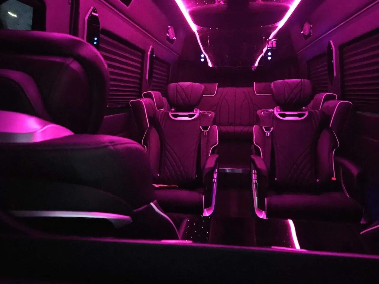 Black Mercedes-Benz Sprinter Van Jet to rent
