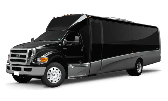 Black 40 Passenger Mini Coach to rent