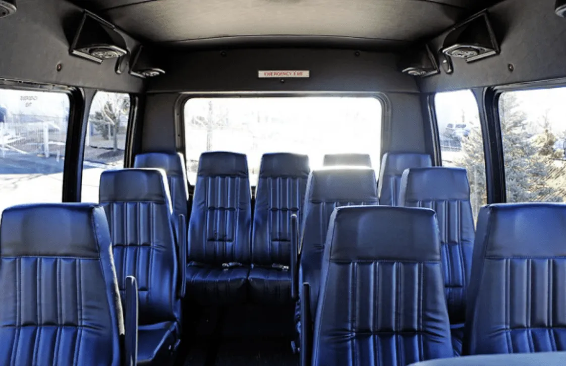 14 Passenger Mini Coach cabin view