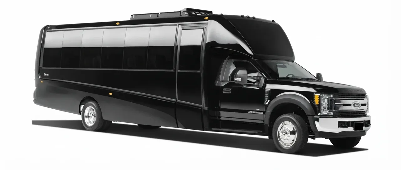 Black 36 Passenger Mini Coach to rent