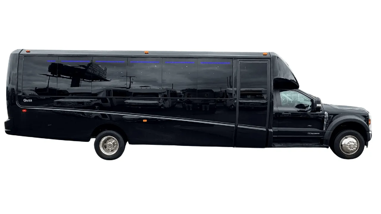 Black 28 Passenger Mini Coach to rent