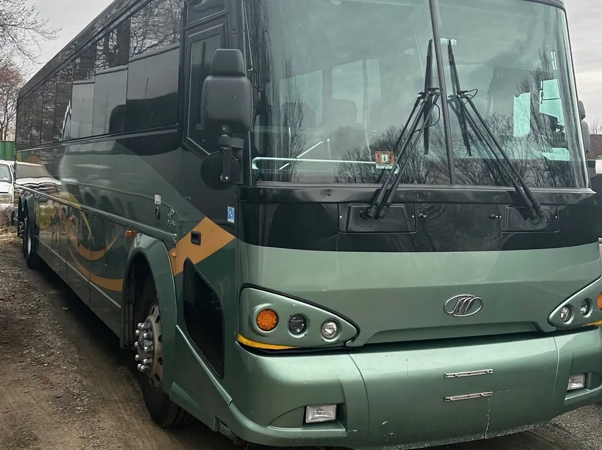 Green 55 Passenger Motor Coach to rent