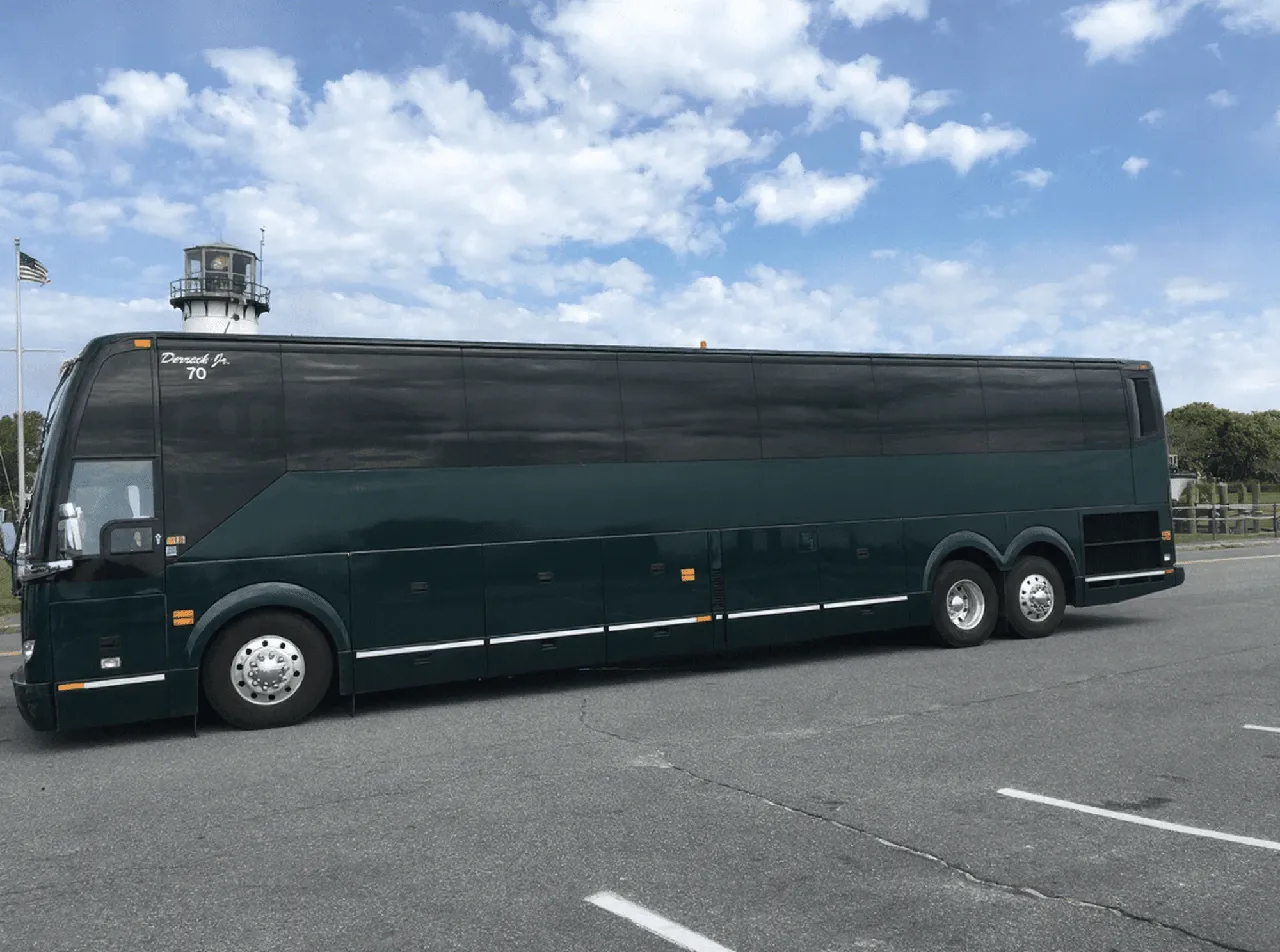 56 Passenger Motor Coach with tinted windows