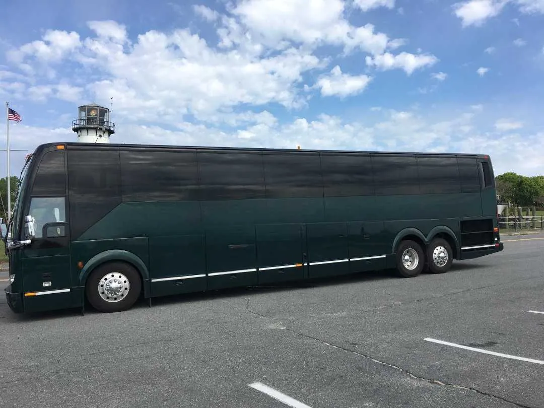 56 Passenger Motor Coach with tinted windows