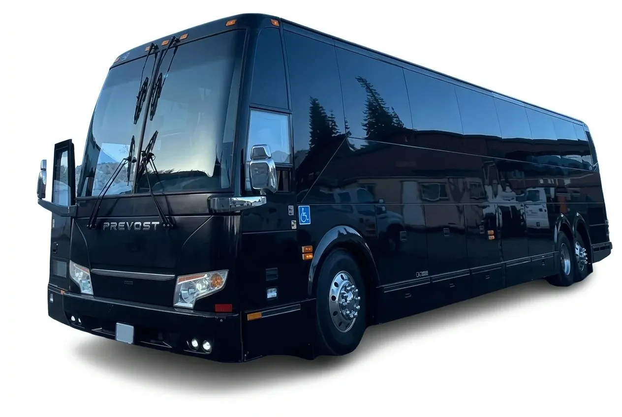 Black Prevost Motorcoach to rent