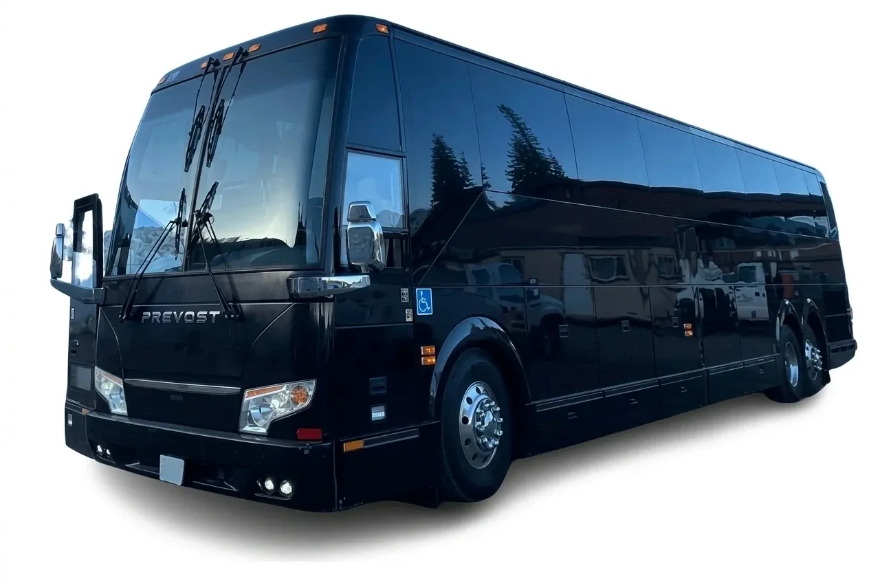 Black Prevost Motorcoach Black Prevost Motorcoach to rent