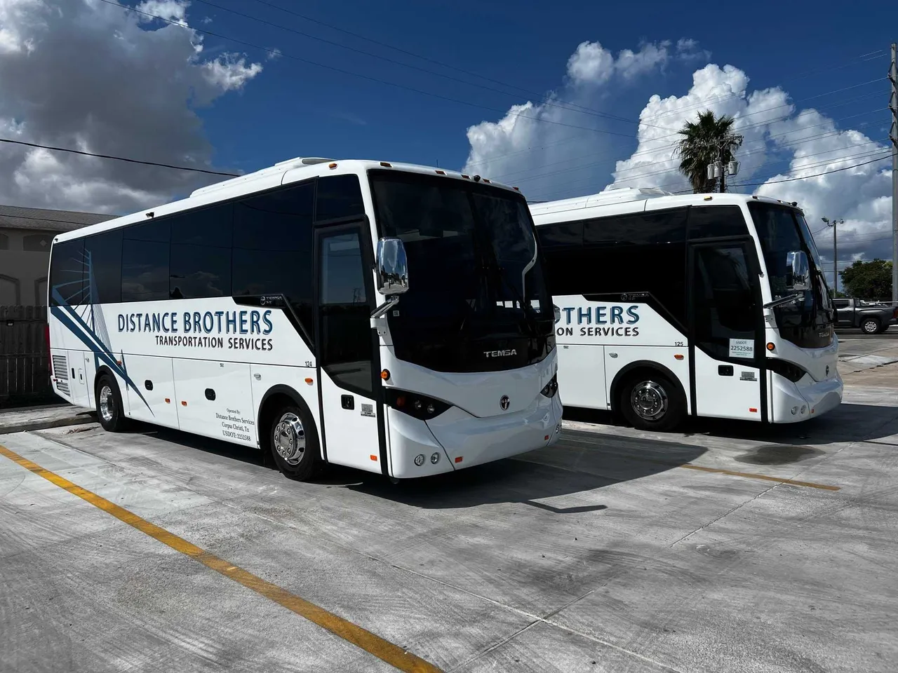 White 34 Passenger Charter Bus to rent