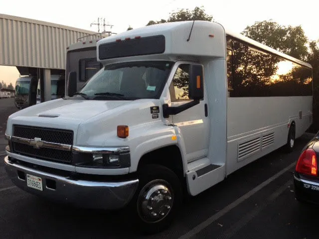 White Chevrolet Shuttle Bus White Chevrolet Shuttle Bus to rent
